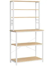 Biały wysoki regał kuchenny - Brodi  w sklepie Edinos.pl