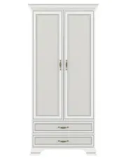 Klasyczna szafa dwudrzwiowa z szufladami fineline crema - Traviosa 12X w sklepie Edinos.pl