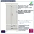 Dwudrzwiowa szafa z szufladami Traviosa 12X fineline crema
