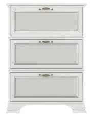 Duża trzydrzwiowa szafka na buty fineline crema - Traviosa 15X w sklepie Edinos.pl