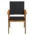Szczegółowe zdjęcie nr 5 produktu Zestaw krzeseł ogrodowych Regia - czarno-brązowy