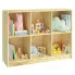 Zdjęcie produktu Drewniany regał na zabawki - Jevi 6X.
