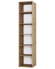 Regał wysoki na książki 70 cm dąb artisan - Aneris 3X w sklepie Edinos.pl