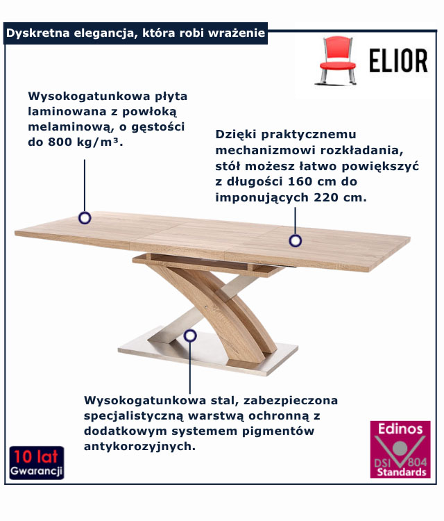 stół lakierowany Nomer