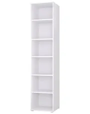 Biały skandynawski regał typu słupek 40 cm - Aneris 4X w sklepie Edinos.pl