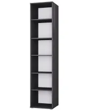 Czarny nowoczesny regał na książki otwarty 70 cm - Aneris 4X w sklepie Edinos.pl