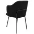 Czarne metalowe krzesło Lierra 3X