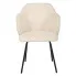 Kremowe sztruksowe krzesło do stołu Lierra 4X