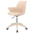 Beżowe krzesło obrotowe do biurka Ziwia
