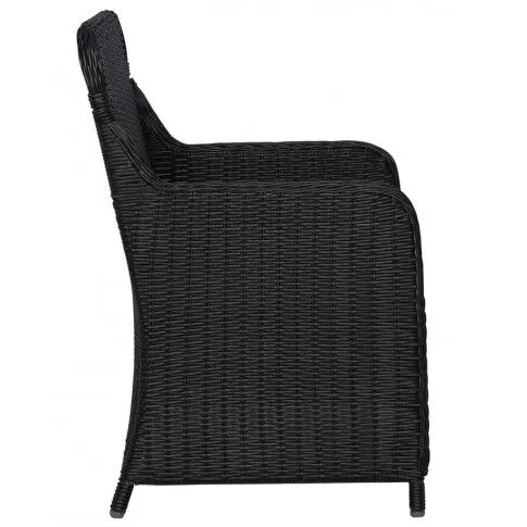 Szczegółowe zdjęcie nr 7 produktu Fotele polirattanowe ogrodowe Stili 2 szt - czarne