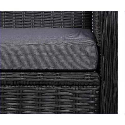 Szczegółowe zdjęcie nr 8 produktu Fotele polirattanowe ogrodowe Grafton 2 szt - czarne