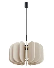 Beżowa lampa wisząca z filcu M158-Ladin w sklepie Edinos.pl