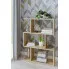 Szczegółowe zdjęcie nr 5 produktu Nowoczesny dziecięcy regał na zabawki dąb artisan - Karli 2X