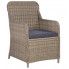 Szczegółowe zdjęcie nr 5 produktu Krzesła ogrodowe z poduszkami Grafton 2 szt - brąz