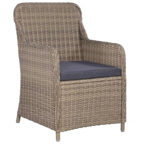 Szczegółowe zdjęcie nr 5 produktu Krzesła ogrodowe z poduszkami Grafton 2 szt - brąz