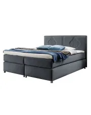 Ciemnoszare łóżko kontynentalne 5 rozmiarów - Folvenna w sklepie Edinos.pl