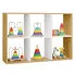 Zdjęcie produktu Nowoczesny regał na zabawki dąb artisan + biały - Atela 4X.