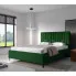 Aranżacja sypialni z zielonym łóżkiem Eserra