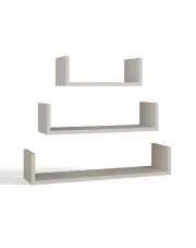Zestaw 3 kaszmirowych półek ściennych  - Lazar 4X w sklepie Edinos.pl