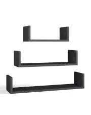 Komplet półek wiszących antracyt - Lazar 4X w sklepie Edinos.pl