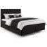 Czarne łóżko kontynentalne Lunavello 4X