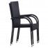 sztaplowane czarne krzesła ogrodowe nelly