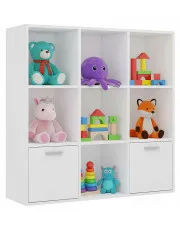 Biały modułowy regał na zabawki - Nero 3X w sklepie Edinos.pl