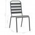 Szczegółowe zdjęcie nr 9 produktu Zestaw metalowych krzeseł ogrodowych Mantar - szary