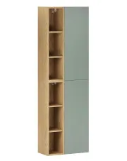 Zielony półodkryty słupek łazienkowy - Verdessa 5X w sklepie Edinos.pl