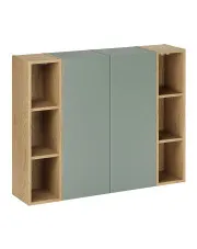 Półotwarta wisząca szafka łazienkowa - Verdessa 6X w sklepie Edinos.pl