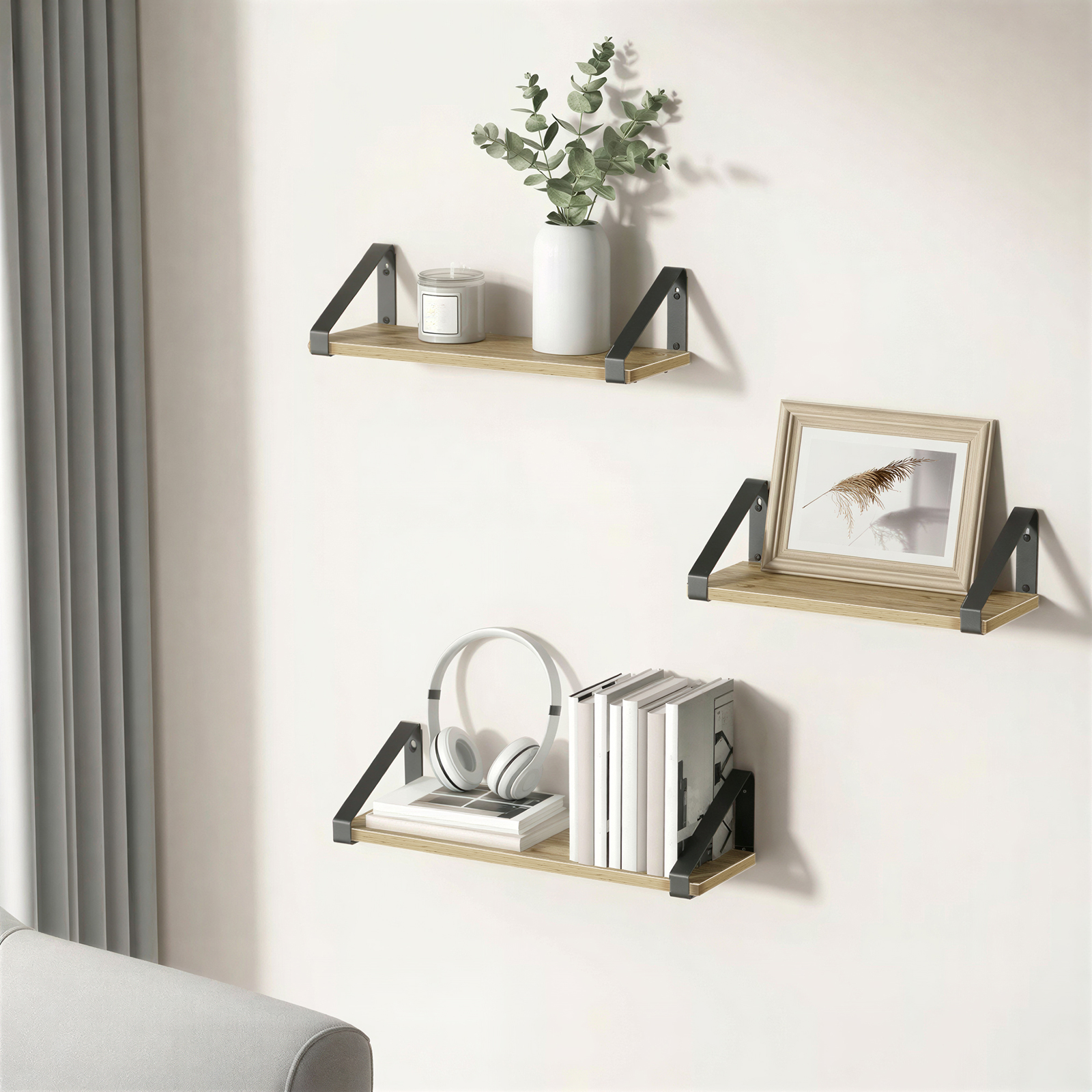 wizualizacja kuchni z półkami