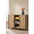 Komoda z półkami dąb artisan w stylu loft Hevo
