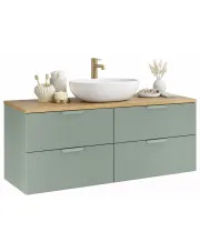 Zielona wisząca szafka pod umywalkę - Verdessa 14X w sklepie Edinos.pl