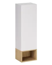 Biały wąski półsłupek łazienkowy - Verdessa 7X w sklepie Edinos.pl