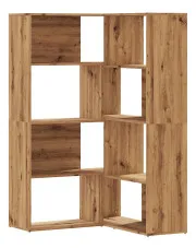 Otwarty regał narożny dąb artisan - Zorpa w sklepie Edinos.pl