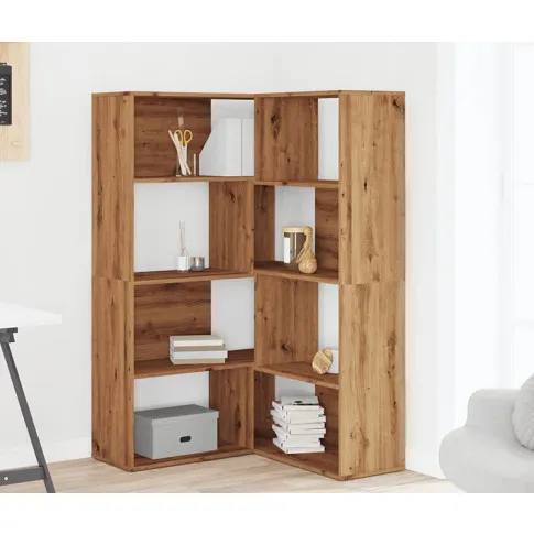 Zdjęcie nowoczesny regał otwarty na książki dąb artisan Zorpa | Edinos.pl