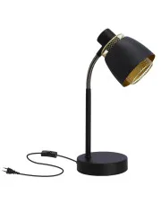 Industrialna czarna lampka na biurko - D184-Ajaks w sklepie Edinos.pl