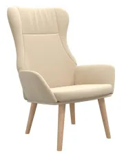 Kremowy tapicerowany fotel do czytania - Twister w sklepie Edinos.pl