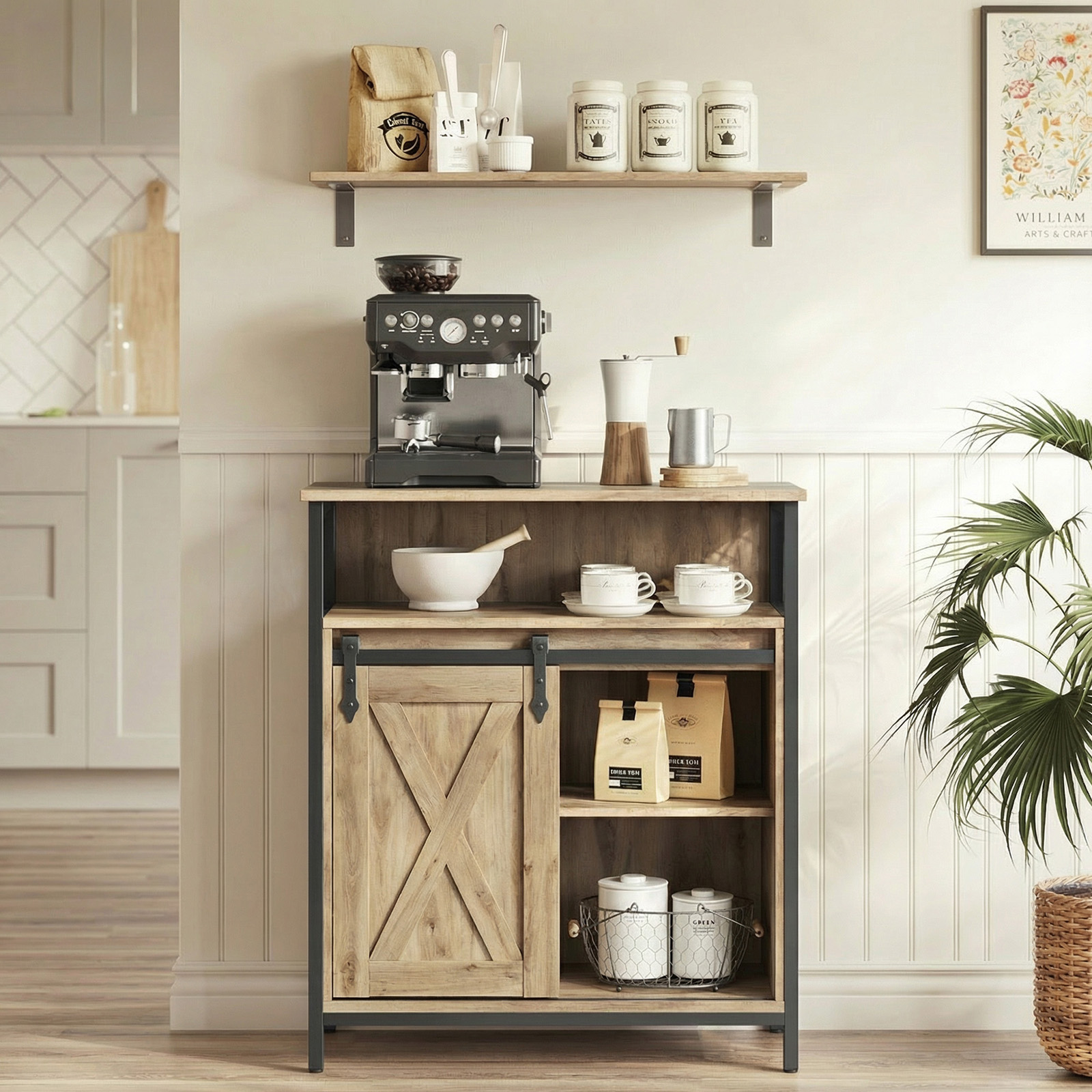 Nowoczesne wnetrze z komoda dąb artisan