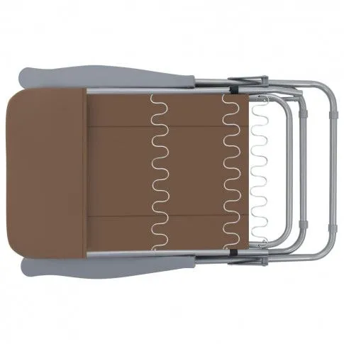 Złożone brązowe krzesło ogrodowe Noel