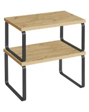 Zestaw 2 skandynawskich półek kuchennych dąb artisan - Eria w sklepie Edinos.pl