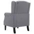 Szczegółowe zdjęcie nr 6 produktu Ciemnoszary fotel uszak - Charlene