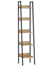 Wąski industrialny regał metalowy dąb artisan - Marinex w sklepie Edinos.pl