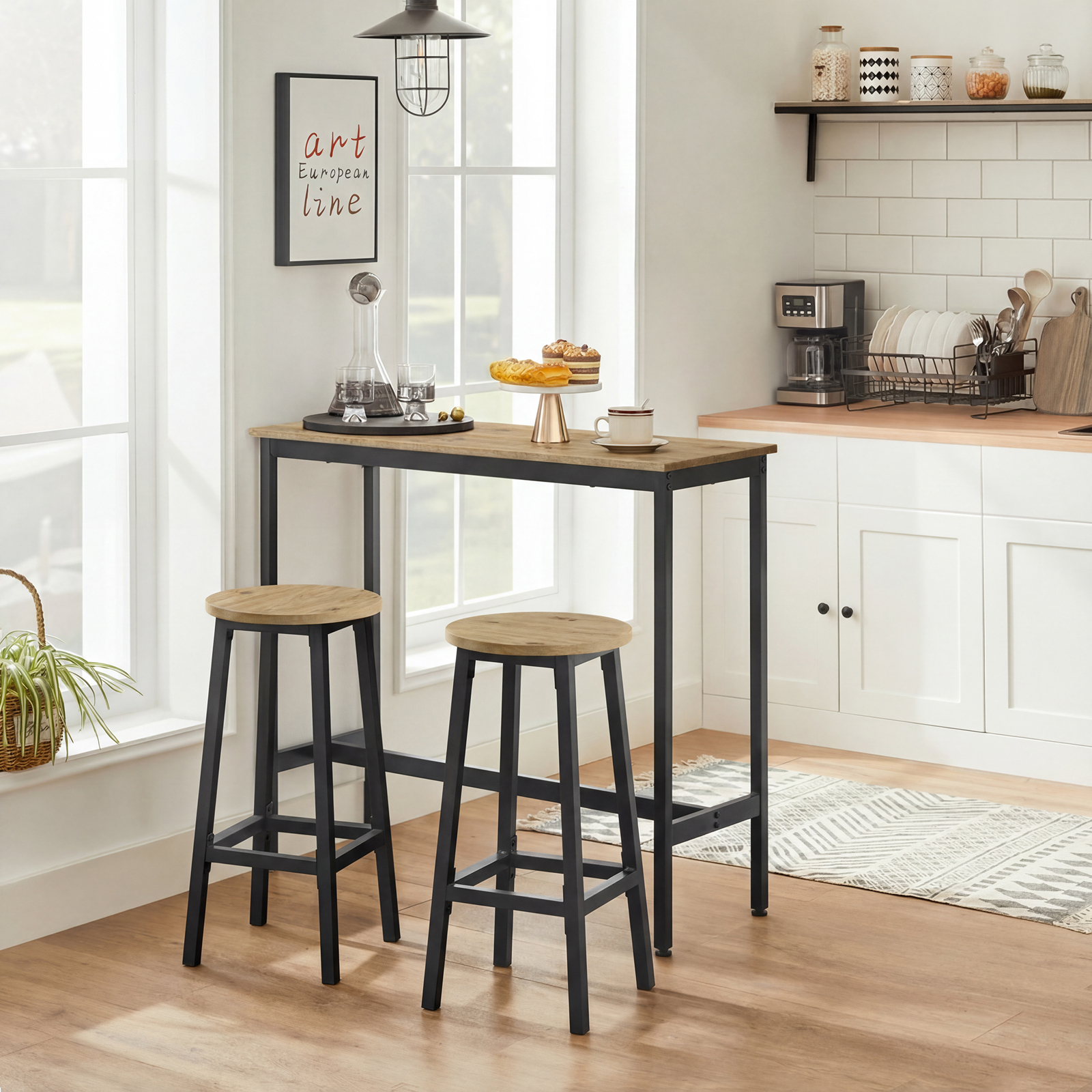 Aranżacja wnętrza z zestawem do kuchni