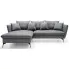 Grafitowa sofa narożna z funkcją spania Pessio 3X