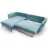 Rozkładanie kanapu narożniej Pessio 4X błękit