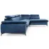 Ciemnoniebieska kanapa narożna Revioni 3X