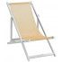 Fotografia Komplet krzeseł plażowych Strand - kremowe z kategorii Leżaki ogrodowe
