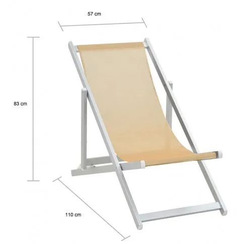 Szczegółowe zdjęcie nr 9 produktu Komplet krzeseł plażowych Landix - kremowe
