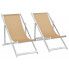 Zdjęcie produktu Komplet krzeseł plażowych Strand - kremowe.